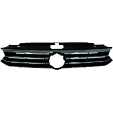 Griglia radiatore nera lucida con modanatura cromata mod. Trendline per VOLKSWAGEN PASSAT dal 2014 al 2019
