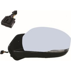 Retrovisore elettrico verniciabile 6 pin per LAND ROVER DISCOVERY dal 2014 al 2016 lato sinistro guidatore