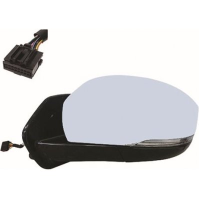 Retrovisore elettrico verniciabile abbattibile con memoria $11 pin per LAND ROVER DISCOVERY dal 2014 lato sinistro guidatore Codice OEM LR051380