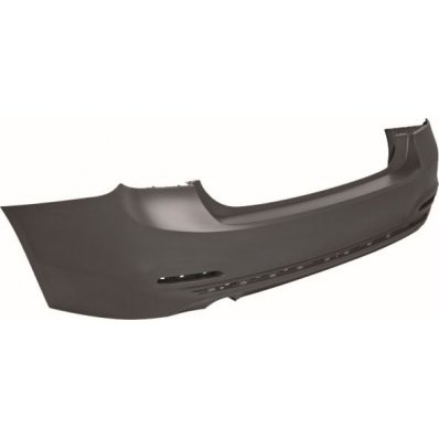 Paraurto posteriore verniciabile berlina con fori modanatura $scarico singolo a sx per BMW 3 F30 dal 2015 al 2019 Codice OEM 51127384599