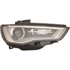 Proiettore xenon parabola interna grigia a led mod. 4 porte per AUDI A3 dal 2012 al 2016 lato destro passeggero