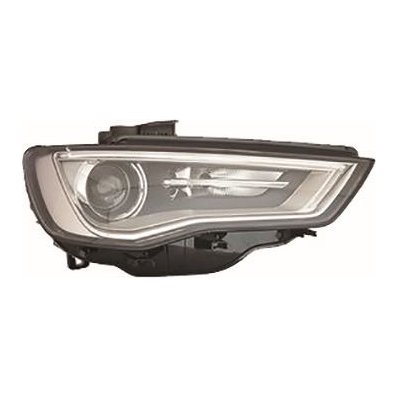 Proiettore xenon parabola interna grigia a led mod. 4 porte per AUDI A3 dal 2012 al 2016 lato destro passeggero Codice OEM 8V0941044C