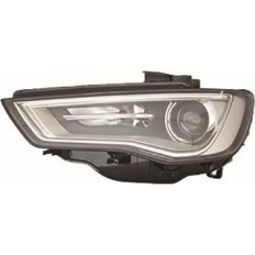 Proiettore xenon parabola interna grigia a led mod. 4 porte per AUDI A3 dal 2012 al 2016 lato sinistro guidatore