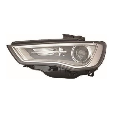 Proiettore xenon parabola interna grigia a led mod. 4 porte per AUDI A3 dal 2012 al 2016 lato sinistro guidatore Codice OEM 8V0941043C