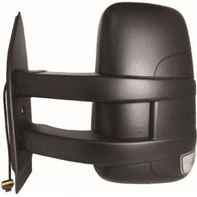 Retrovisore elettrico nero braccio lungo per IVECO DAILY dal 2014 al 2019 lato sinistro guidatore Codice OEM 5802029799
