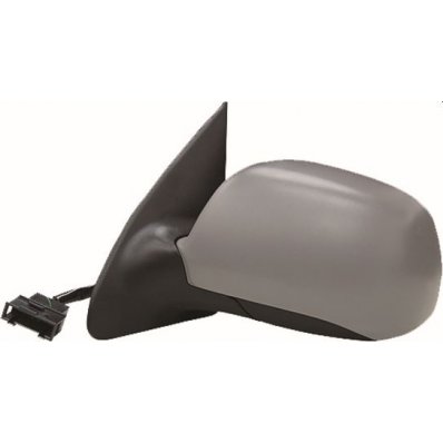 Retrovisore elettrico verniciabile connettore rettangolare per SKODA FABIA dal 1999 al 2004 lato sinistro guidatore Codice OEM 6Y1857501BLB41