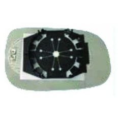 Piastra specchio retrovisore termica per VOLVO V50 dal 2007 al 2010 lato sinistro guidatore