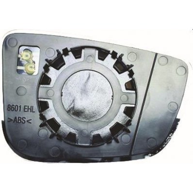 Piastra specchio retrovisore termica per BMW 5 G30 dal 2016 lato sinistro guidatore Codice OEM 51167445413