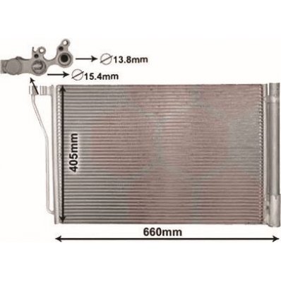 Condensatore per BMW 5 F10N dal 2013 al 2016 Codice OEM 17112284243