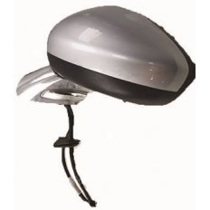 Retrovisore elettrico verniciabile 9 pin 7 base cromata per CITROEN C3 dal 2009 al 2013 lato sinistro guidatore