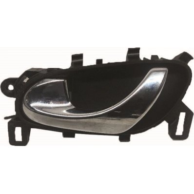 Maniglia apriporta interna leva cromata  e mostrina nera per NISSAN QASHQAI dal 2017 lato sinistro guidatore Codice OEM 806714EA1A