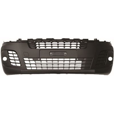 Paraurto anteriore nero con fori fendinebbia e fori sensore per OPEL VIVARO dal 2019 Codice OEM 1615658180