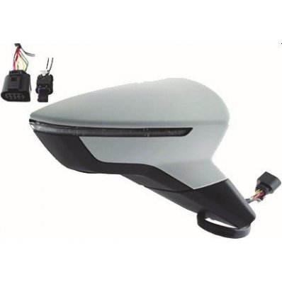 Retrovisore elettrico verniciabile per SEAT IBIZA dal 2017 lato destro passeggero Codice OEM 6F1857508F9B9