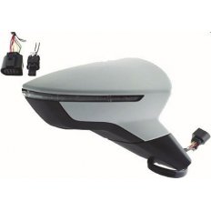 Retrovisore elettrico verniciabile abbattibile per SEAT IBIZA dal 2017 lato destro passeggero