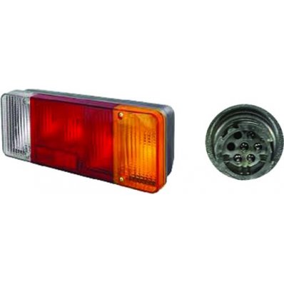 Fanale posteriore cassonato 1 connessione a vite per IVECO DAILY dal 2000 al 2006 lato destro passeggero Codice OEM 500356782