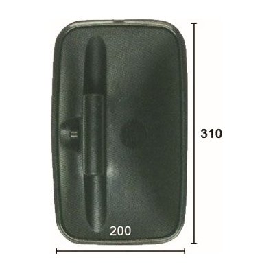 Retrovisore manuale nero senza braccio per NISSAN CABSTAR dal 2006 lato destro passeggero Codice OEM 16014460