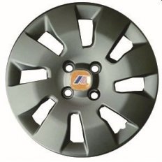Coppa ruota diametro 14 logo kwai arancio per FIAT PANDA dal 2012
