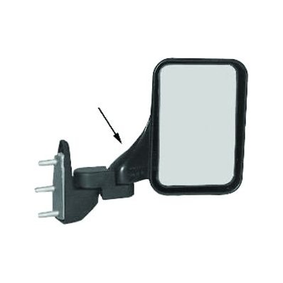 Retrovisore manuale nero braccio lungo lato destro passeggero